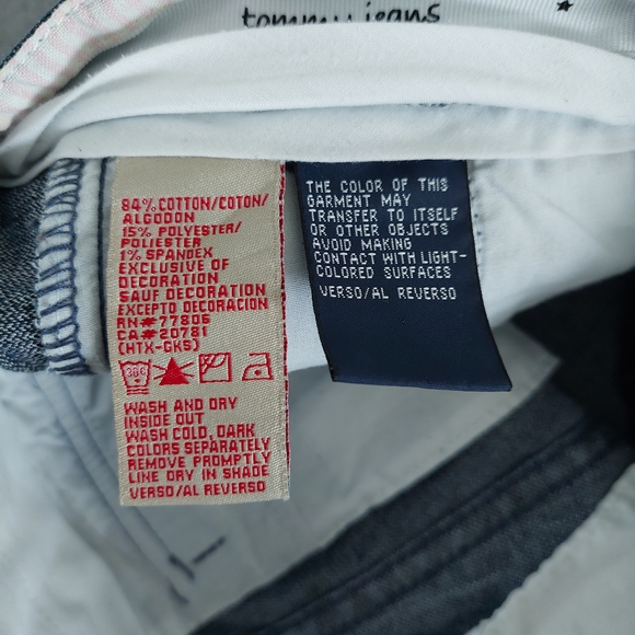 Vintage 90s/Y2K Tommy Jeans Low Rise Wide Leg Flare Jeans • Style 355168 Size 5 - Picture 5 of 12